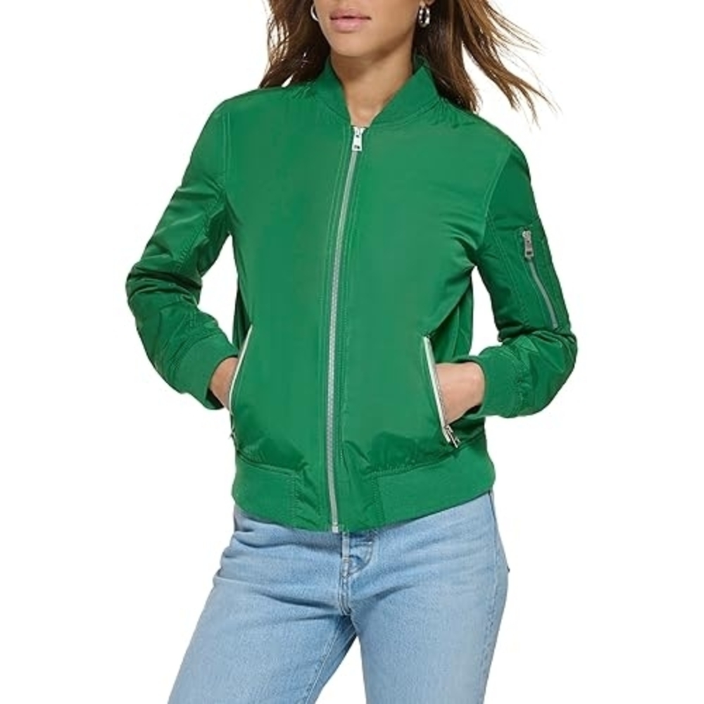 Levi's Bold Green Bomber Jacket